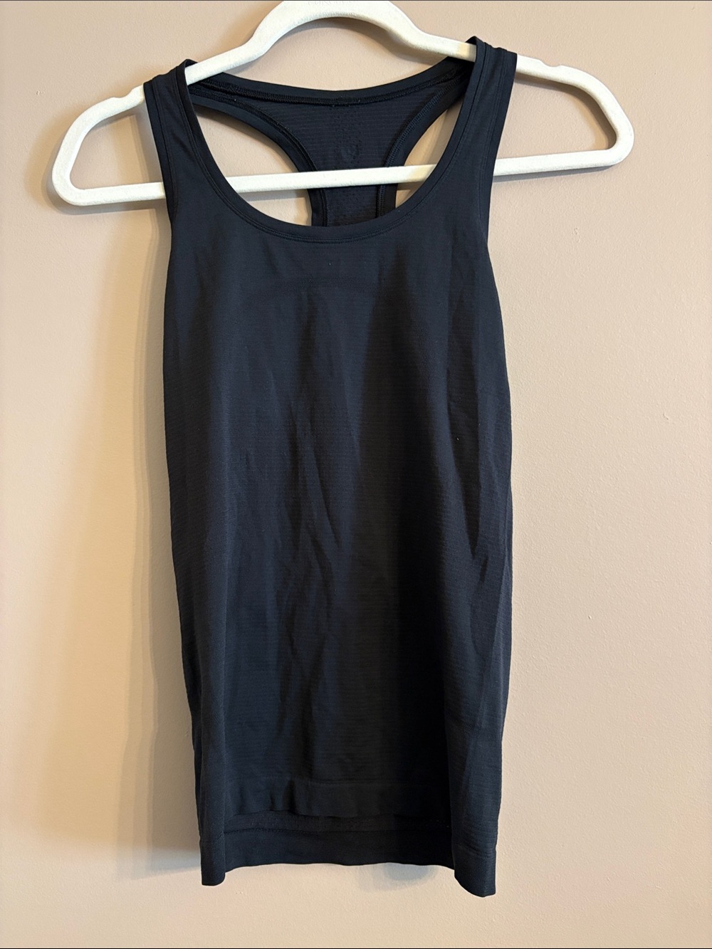 lululemon athletica Black Racerback Performance Tank. Like new